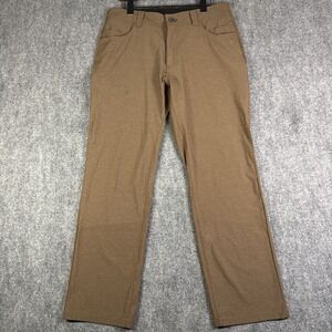 Born Primitive Traverse Performance 7 Pocket Pants Mens Size 34x30 Brown Hiking